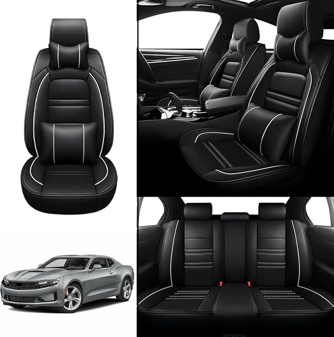 Car Seat Covers for Camaro 2000-2023 | 5-Seats Seat Covers, Waterproof Seat - Image 2