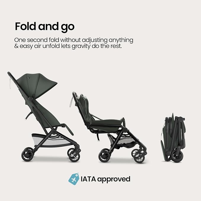 Mompush Velo Lightweight Travel Stroller, Compact & Airplane-Friendly - Image 6