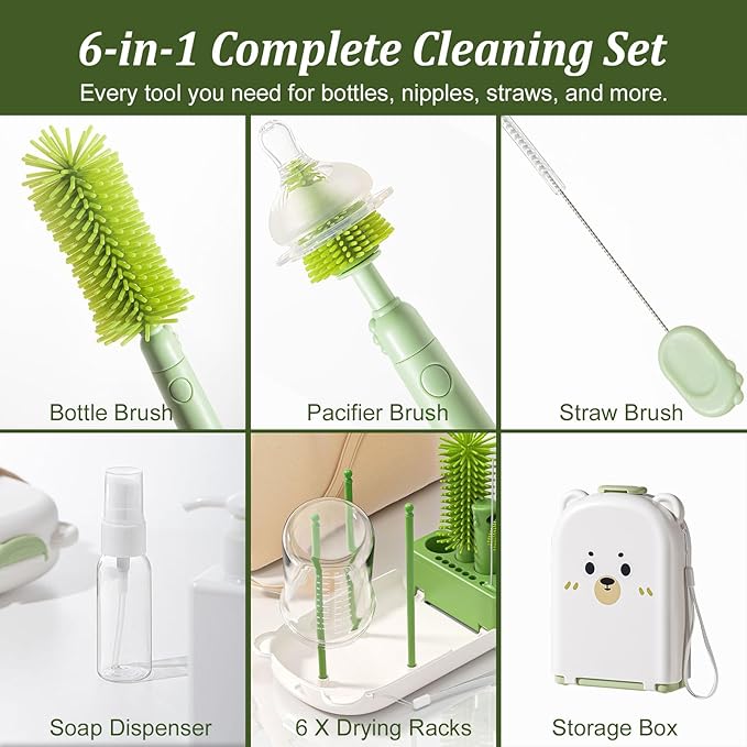 Travel Baby Bottle Cleaner Kit - Image 4