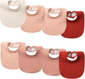 8-Pack Cotton Baby Drool Bibs by Unknown