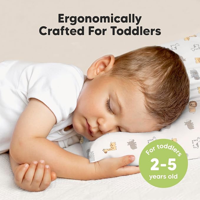 KeaBabies Toddler Pillow with Pillowcase, Jumbo 14X20 - Image 2