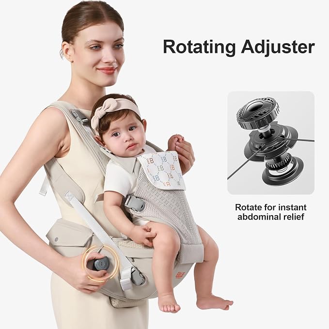 Baby Carrier with Hip Seat, 2-in-1 Forward-Facing Carry - Image 6