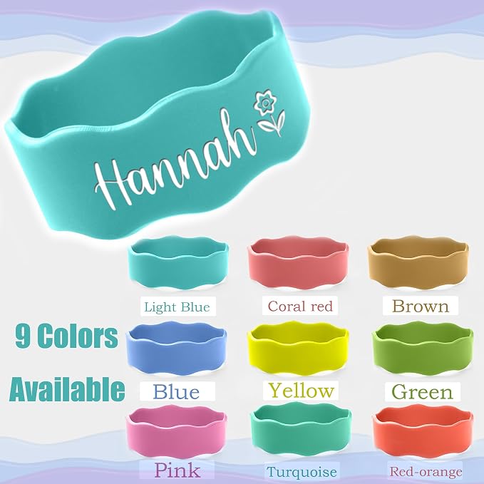 Custom Baby Bottle Labels for Daycare Personalized Water Bottle Name Bands - Image 2