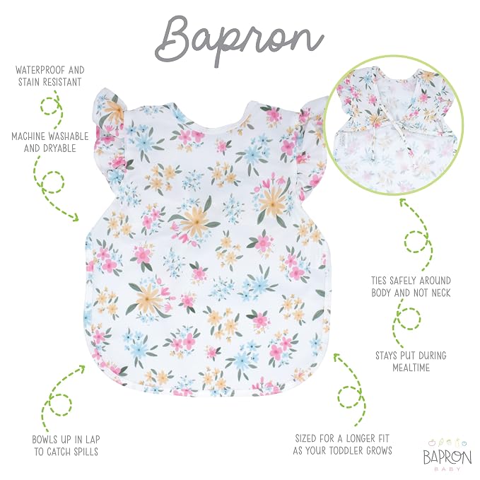 BapronBaby Flutter Pastel Floral Bapron - Image 2