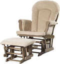 Child Craft Cozy Glider Rocker and Ottoman Set, Padded Cushion by ChildCraft