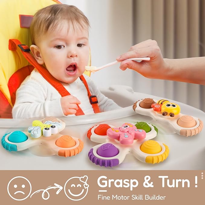 ALASOU 3PCS Pop Suction Cup Spinner Toys - Image 6
