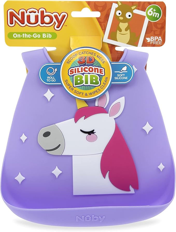 Nuby On The Go Silicone 3D Bib - Image 5