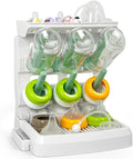 Baby Bottle Drying Rack for 6 Bottles, Vertical Cup Drying Holder, Space Saving by CINWWNI