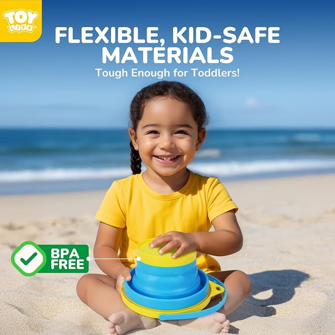 TOY Life 9 Pack Sand Buckets Toys Set - Image 3
