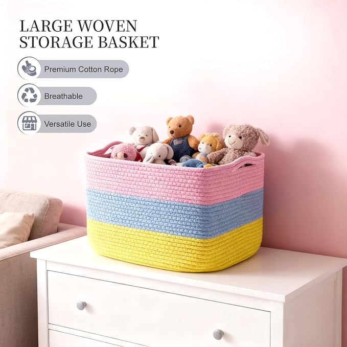 Hopegiver 3 Pack Storage Baskets - Image 4