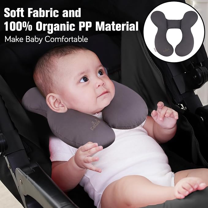 KAKIBLIN Baby Travel Pillow, Upgraded Baby Neck Pillow - Image 2