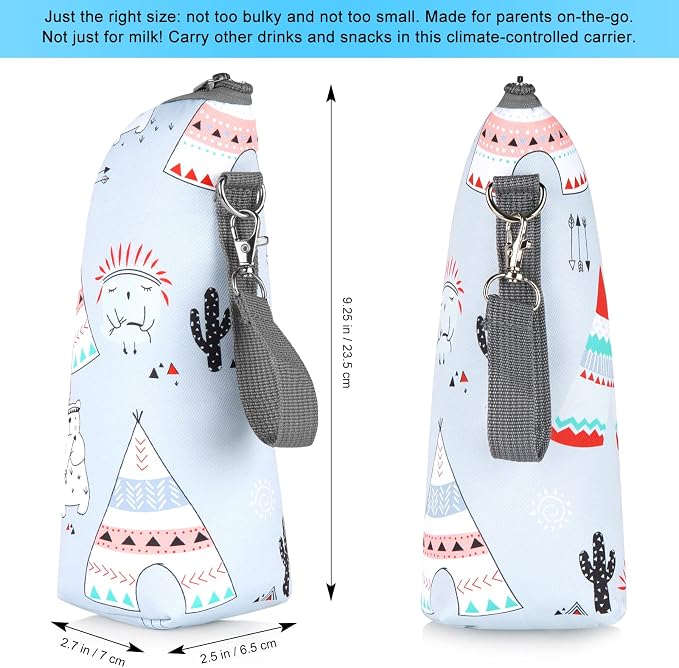 Accmor Baby Bottle Tote Bags, Insulated Breastmilk Cooler Bag, Nursing Bottle - Image 7