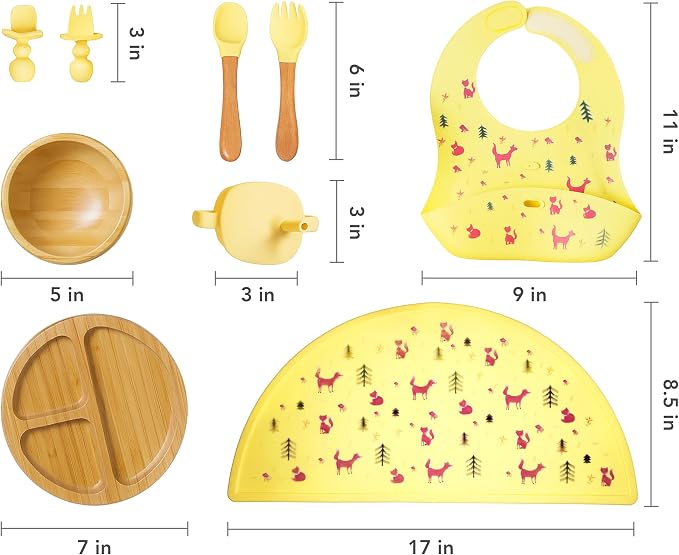 Bamboo Baby Feeding Set for Infants & Toddlers - Image 5