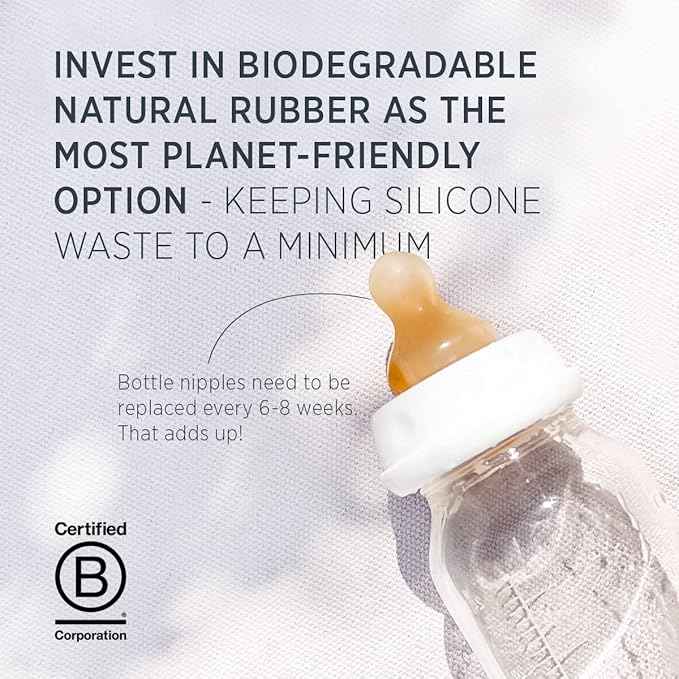 HEVEA Standard Neck Glass Baby Bottles - Image 3