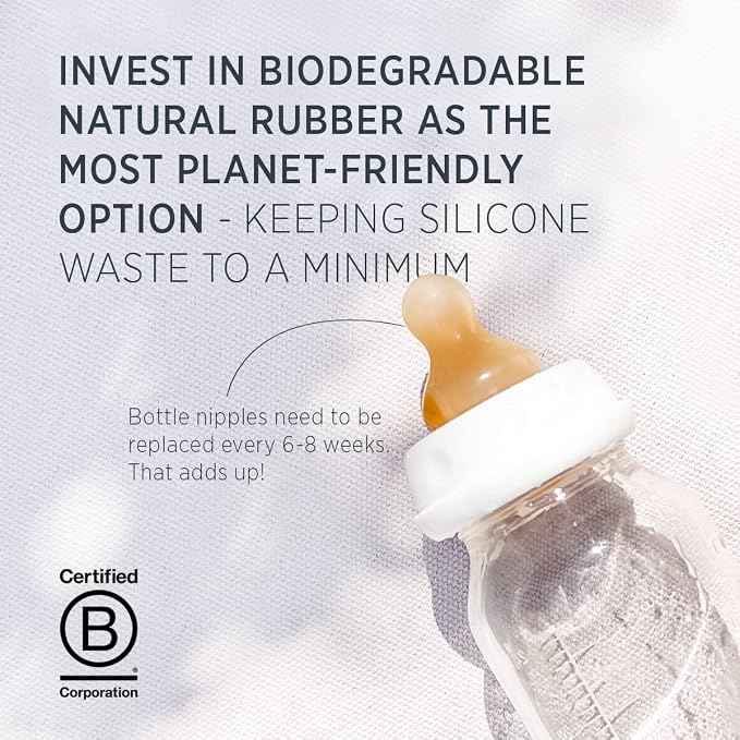 HEVEA Standard Neck Glass Baby Bottles - Image 3