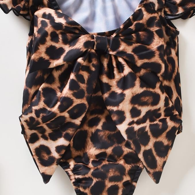 Toddler Girl Baby Ruffles Mermaid Fish Scale Swimsuit One Piece Swimwear - Image 6