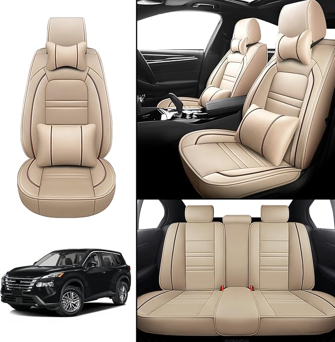 Car Seat Covers for Nissan Car Rogue 2008-2025 | 5-Seats Seat Covers, - Image 2