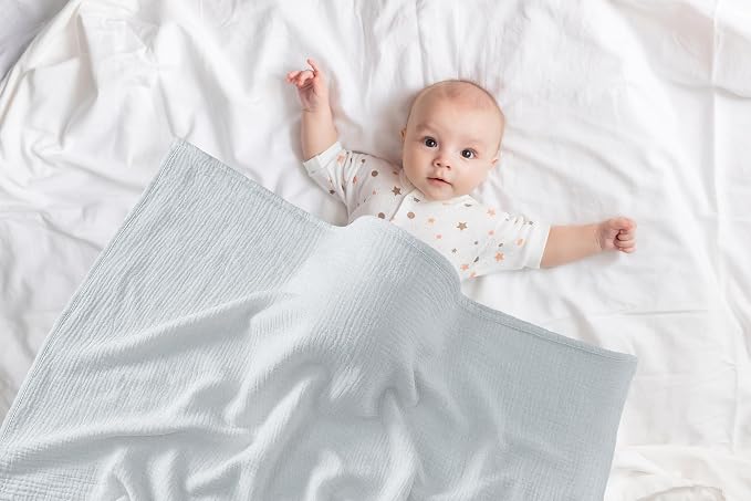 2-Pack Nursing Covers for Breastfeeding, 100% Organic Cotton Muslin - Image 7