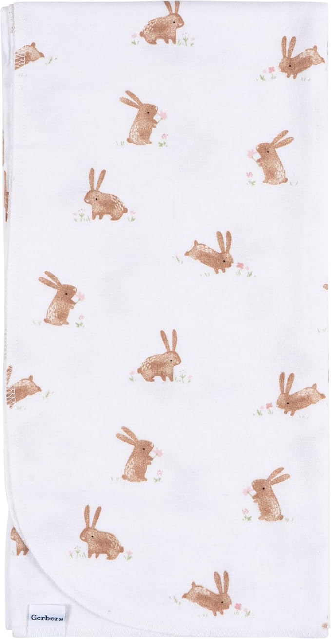 Gerber Unisex Baby 100% Cotton Flannel Receiving Blankets 30x30 Inches - Image 5