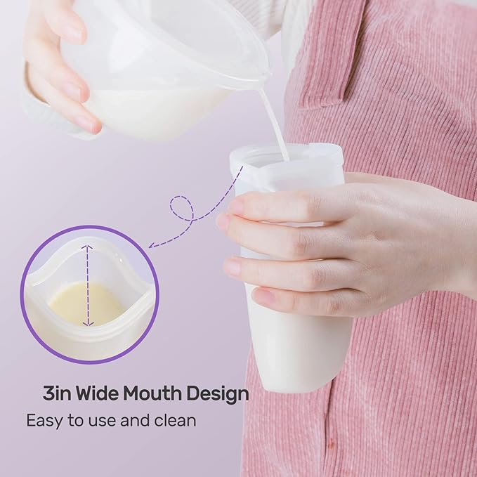 Nuliie 7 Pcs Silicone Breastmilk Storage Bags Reusable, 8oz/240ml Double - Image 3
