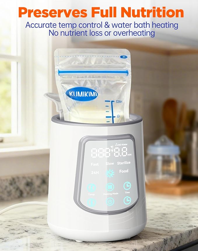 Fast Baby Bottle Warmer for Breastmilk, Smart 12 in 1 Breast Milk Warmer for - Image 5