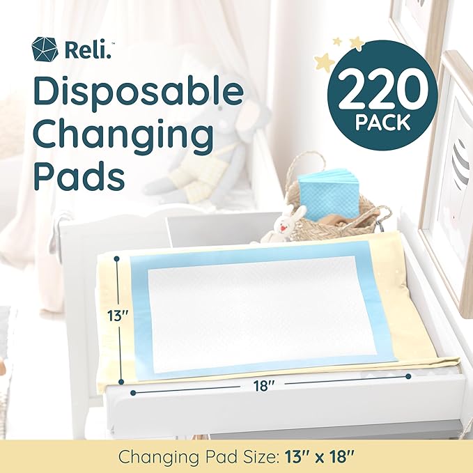 Reli. Disposable Changing Pads for Baby | Disposable Diaper Changing Pads - Image 2