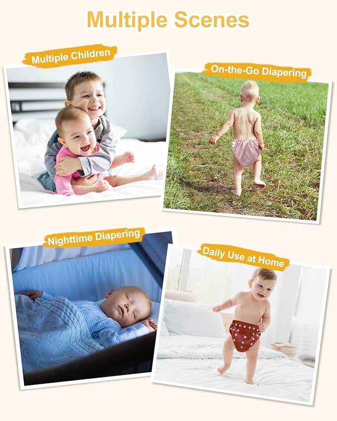 babygoal Reusable Charcoal Cloth Diapers - Image 6