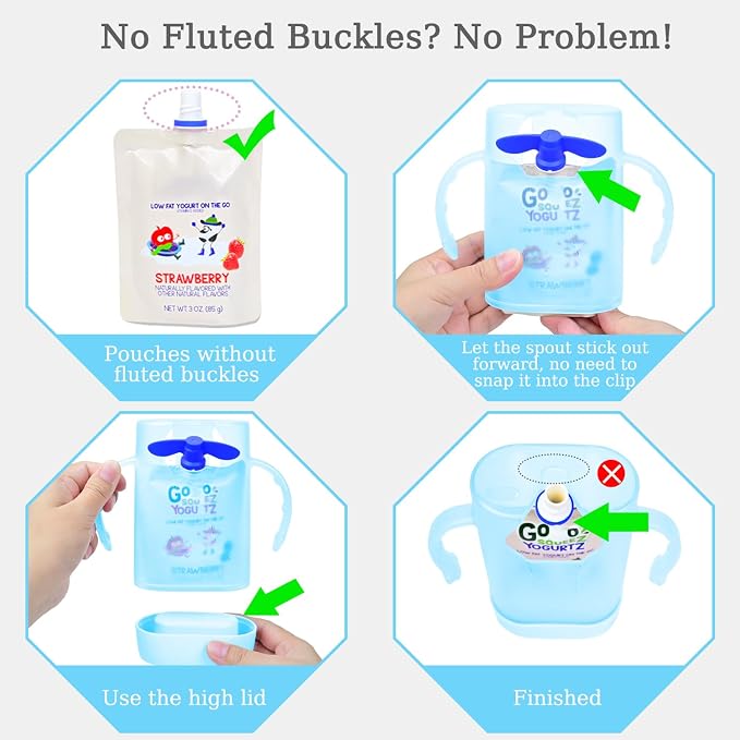 MOMUSE Dual-Lid Squeeze Pouch Holder - Image 3