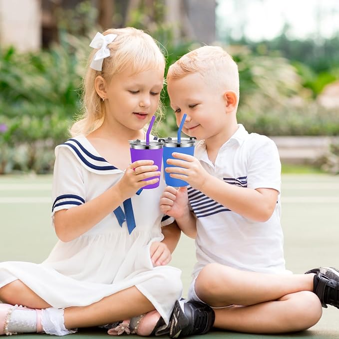 Kids Cups with Straws and Lids, 5 Pack 12oz Spill Proof Toddlers Straw Cup with - Image 6
