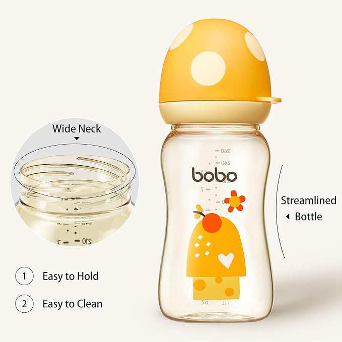 YOHKOH PPSU Baby Bottle Wide Neck, Newborn Anti-Colic Baby Bottle - Image 4