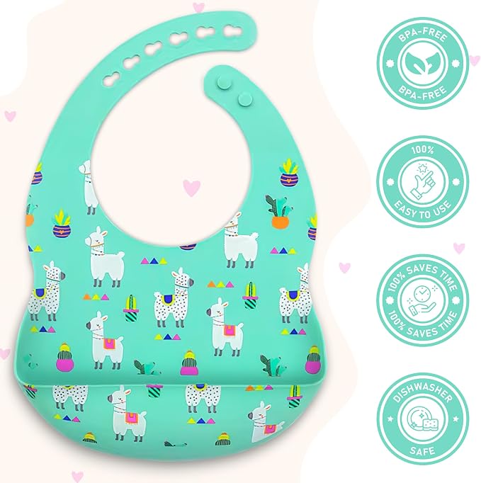 BPA-Free Silicone Baby Bibs - Image 3
