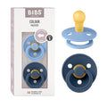 BIBS Colour Baby Pacifier 2-Pack | Made in Denmark | BPA Free Dummy Soother by BIBS