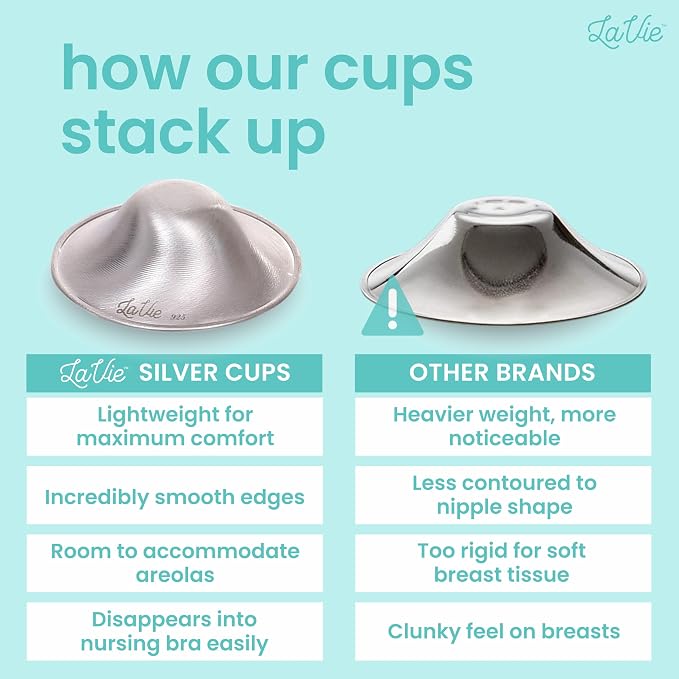 LaVie Silver Nursing Cups, Soothing Protection - Image 9