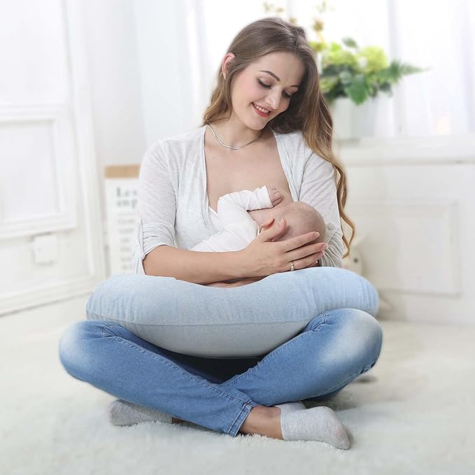 LAT Waterproof Nursing Pillow for Breastfeeding, Waterproof Removable Cover - Image 8