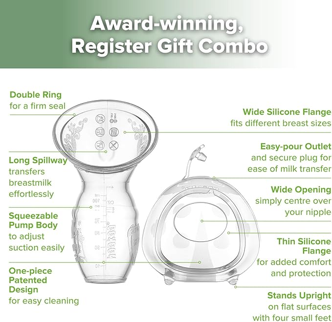 haakaa Manual Breast Pump for Breastfeeding 4oz/100ml and Ladybug Milk - Image 4