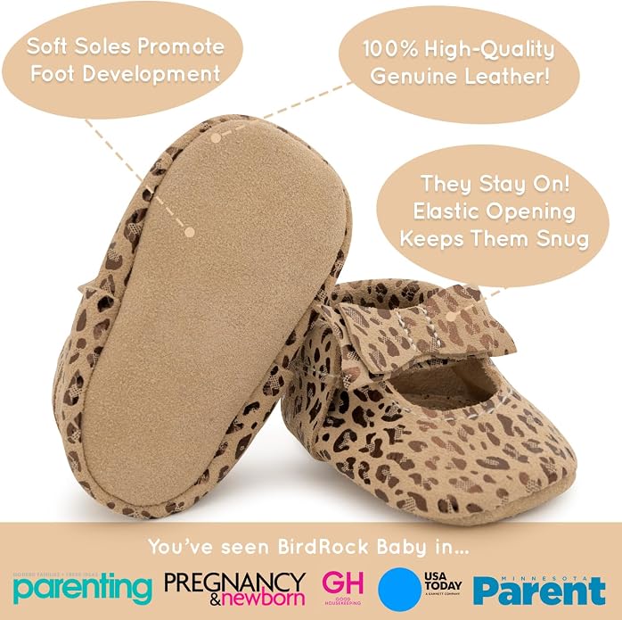 BirdRock Baby Bow and Knot Moccasins - Image 3