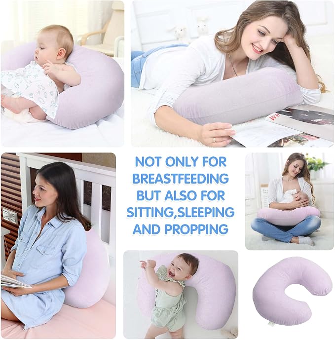 LAT Waterproof Nursing Pillow for Breastfeeding, Waterproof Removable Cover - Image 8