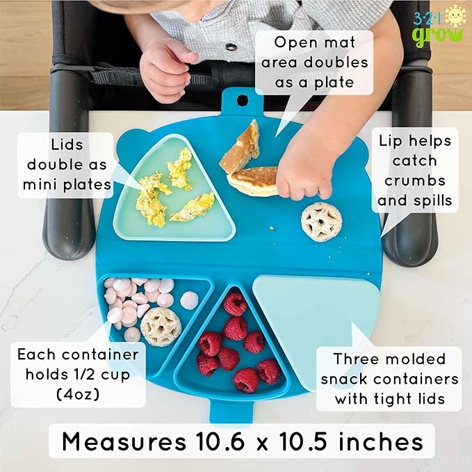 Silicone On-The-Go Snack Mat – Foldable Reusable Placemat - Image 3