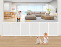 Upgrade 150 inch Retractable Baby Gates, EZIGO Extra Wide Baby Gate by EZIGO