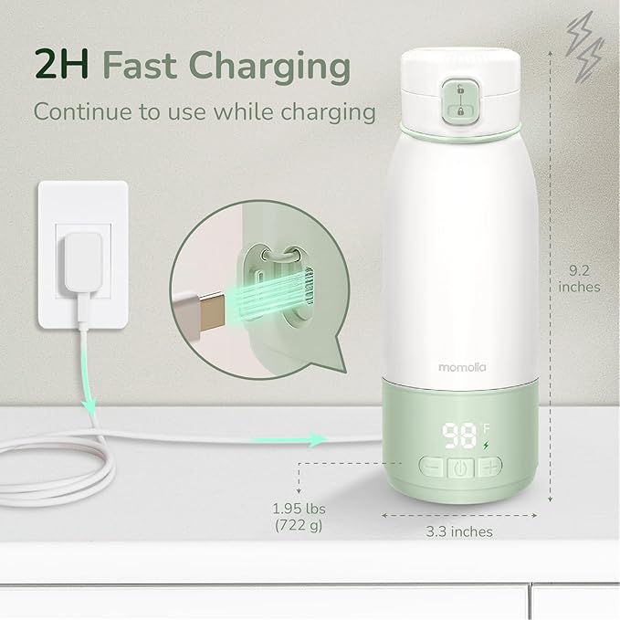 Portable Milk Warmer for Travel, Pasteurization Mode, 17 oz Capacity, 3 Min - Image 5