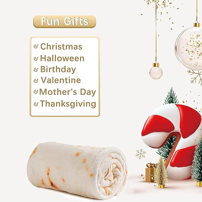 Tortilla Blanket, Baby Burritos Swaddle Blanket, Taco Blanket - Image 8