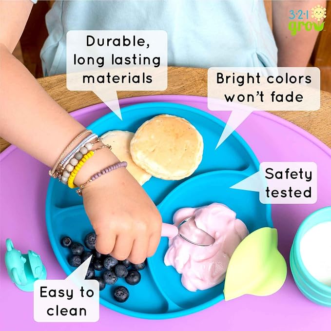 Silicone Easy Scoop & Hold Plate Set - Image 7