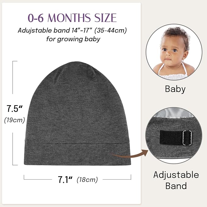 OLESILK Silk Baby Bonnet for 0-6 Months - Image 5
