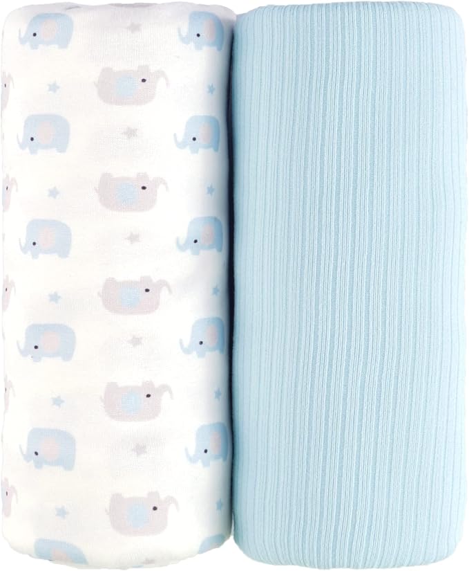 Jersey Swaddle Blanket, Ultra Soft Stretchy Receiving Blanket, Baby Boy Newborn by Unknown