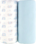 Jersey Swaddle Blanket, Ultra Soft Stretchy Receiving Blanket, Baby Boy Newborn by Unknown