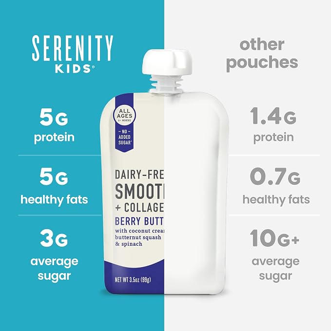 Serenity Kids 6+ Months Dairy-Free Smoothie Baby Food Pouch - Image 7