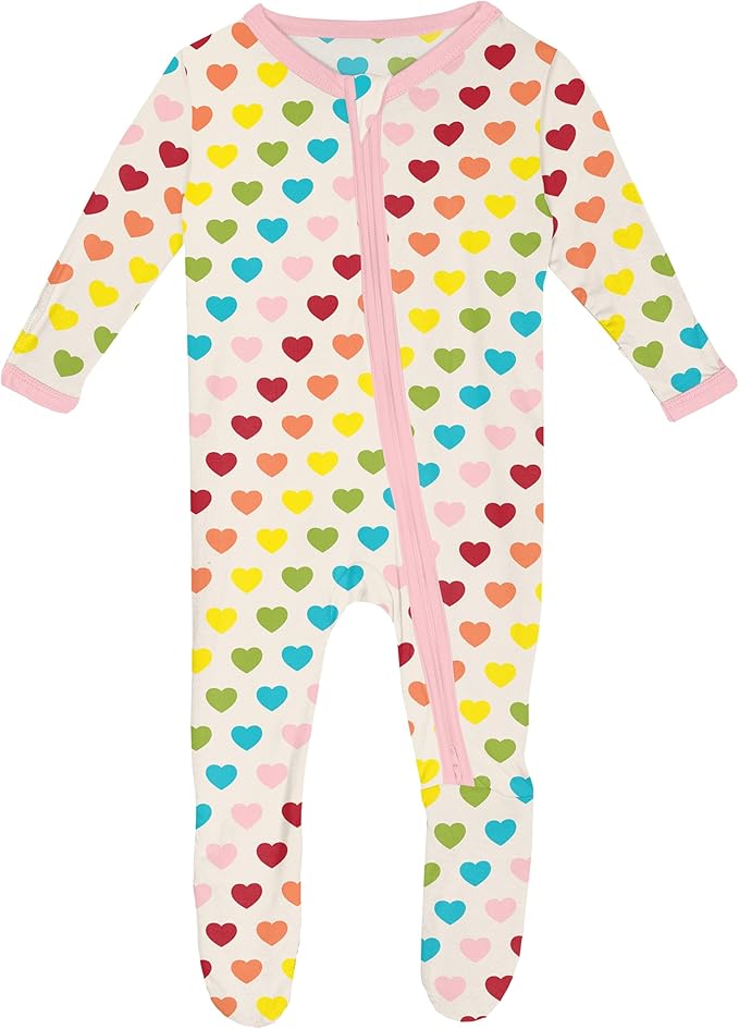 KicKee Full of Hearts Footie by KicKeePants