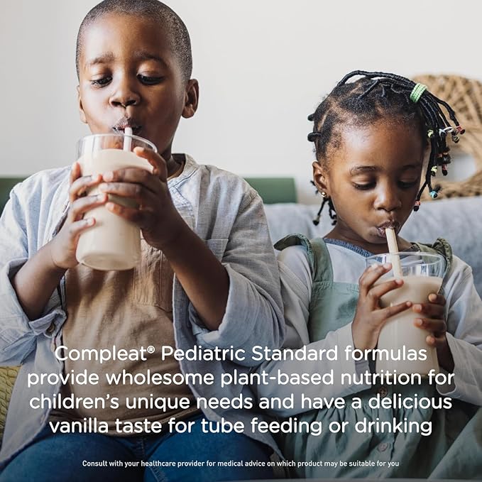 Compleat Pediatric Standard 1.0 Plant-Based Vanilla Nutrition Shake, 8g of - Image 4