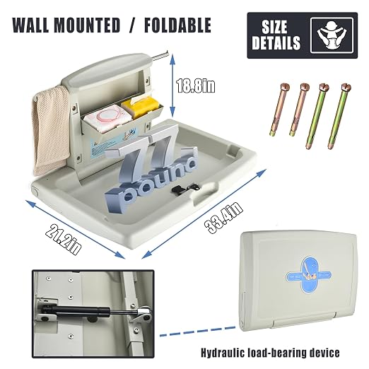 Fold-Down Baby Changing Station - Image 7