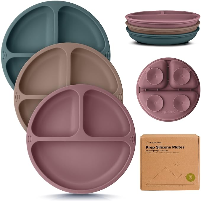 KeaBabies Suction Plates for Baby, Toddler by KeaBabies